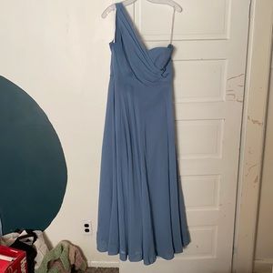 David’s Bridal Steel Blue Bridesmaids Dress sz 14